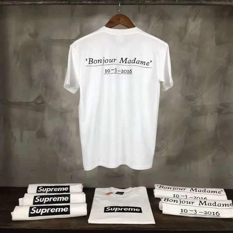

Paris Box Supreme Tee Paris Limited Men Women cotton T-shirt