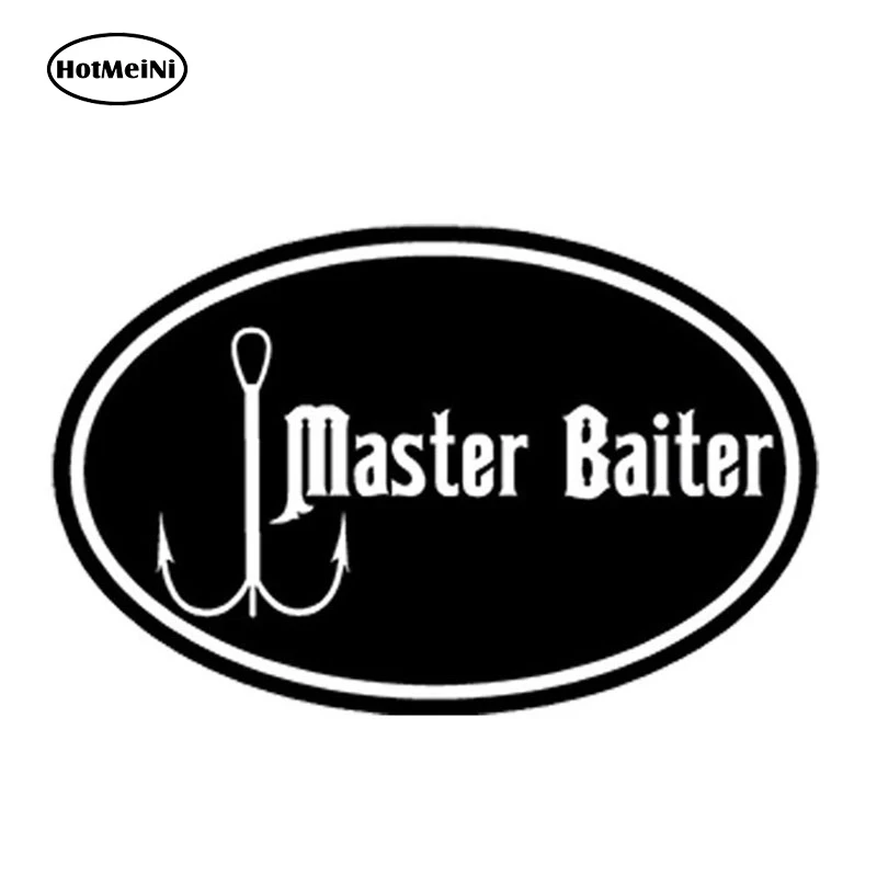 HotMeiNi 11cm x 7cm Car Styling Waterproof MASTER BAITER Fishing Boat Stickers Walleye Trout Catfish Musky Decal Sticker - купить по