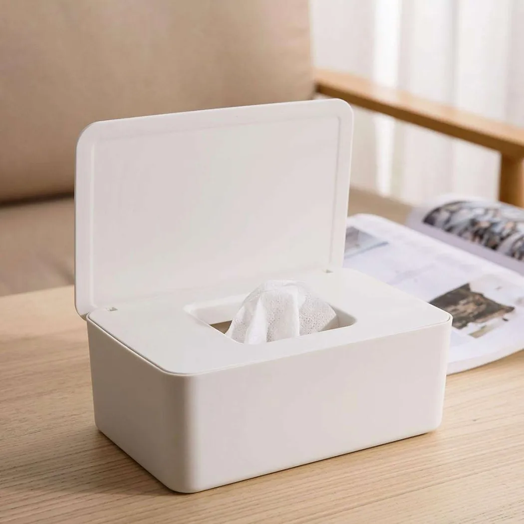 

Kitchen Wet Tissue Storage Box Seal Baby Wipes Tissue Box With Lid Household Storage Supplies Home Accessories For Desktop