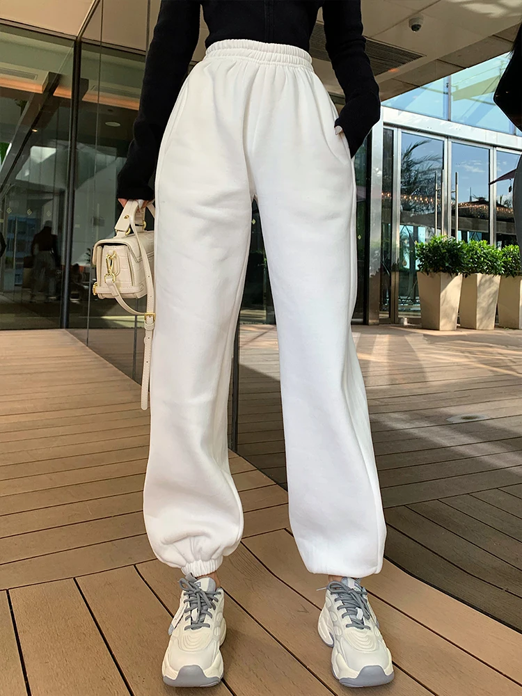 

European and American new high-waisted, loose-fitting, slim-fitting sports casual pants, harem pants, women