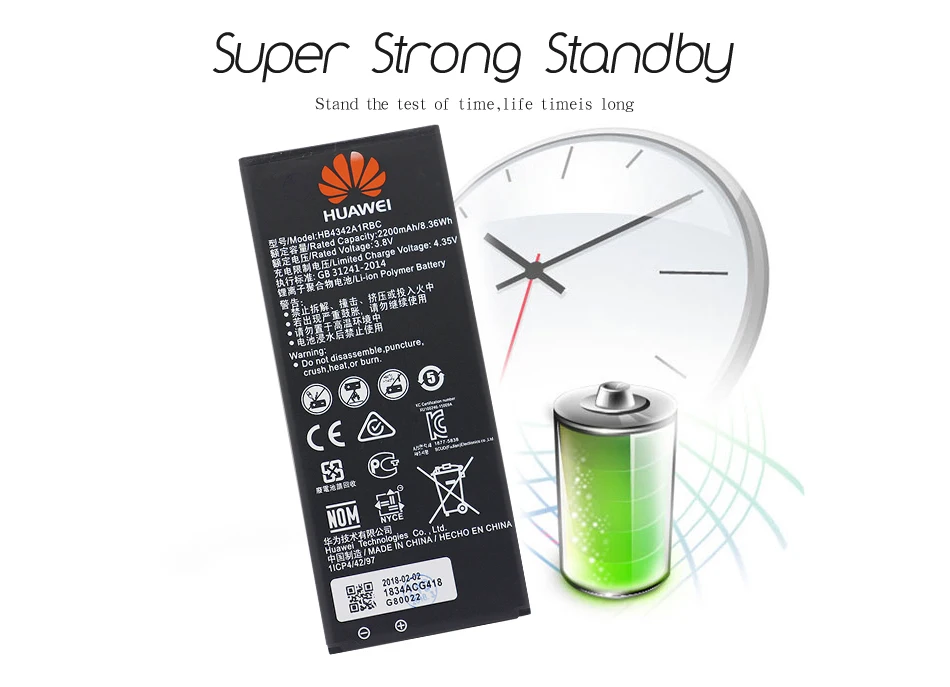 Hua Wei аккумулятор для телефона HB4342A1RBC для huawei Y5II Y5 II 2 Ascend 5+ Y6 Honor 4A SCL-TL00 Honor 5A LYO-L21 2200 мАч