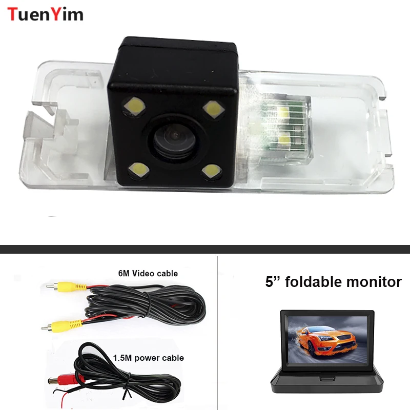 

Камера заднего вида с ночным видением и 4 светодиодами для Volkswagen MAGOTAN/POLO Hatchback 2008-2010, аксессуары для парковки заднего хода автомобиля