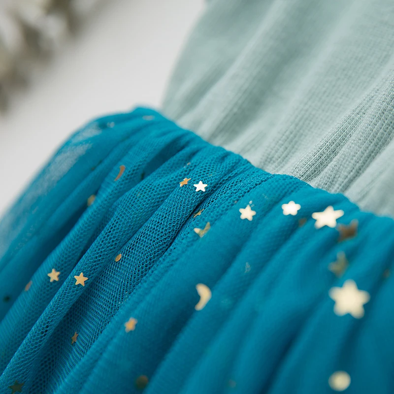 Детские платья для девочек 1-5 лет платье принцессы Эльзы с длинным рукавом