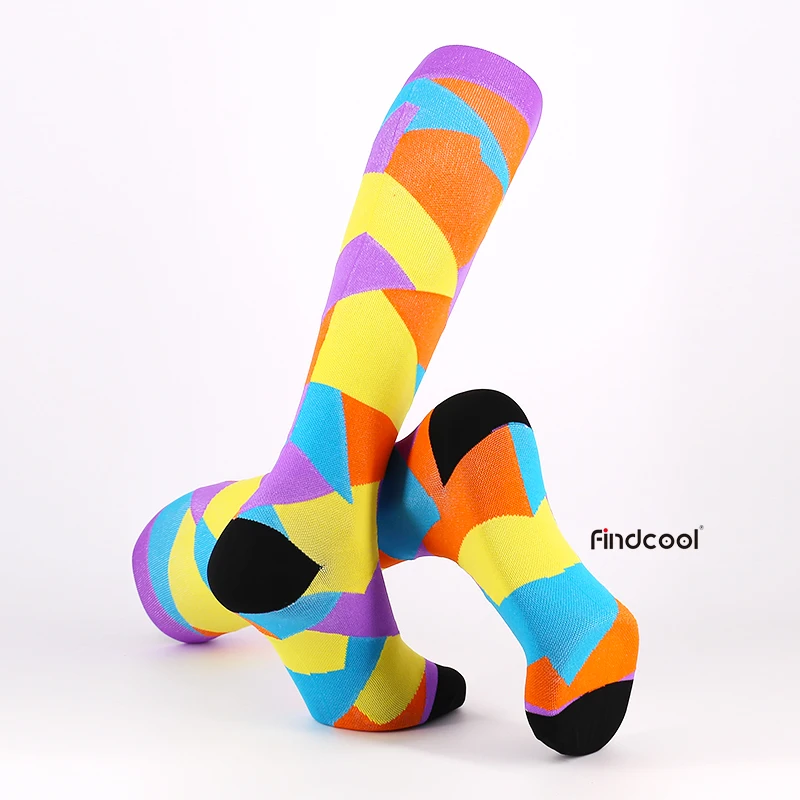 Компрессионные носки с градуированным распределением YISHENG прочные дышащие до