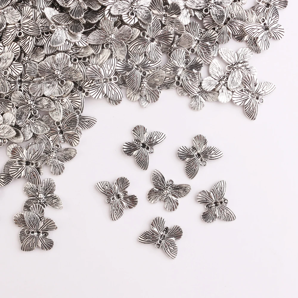 30 шт./лот женские металлические подвески в виде животных для изготовления