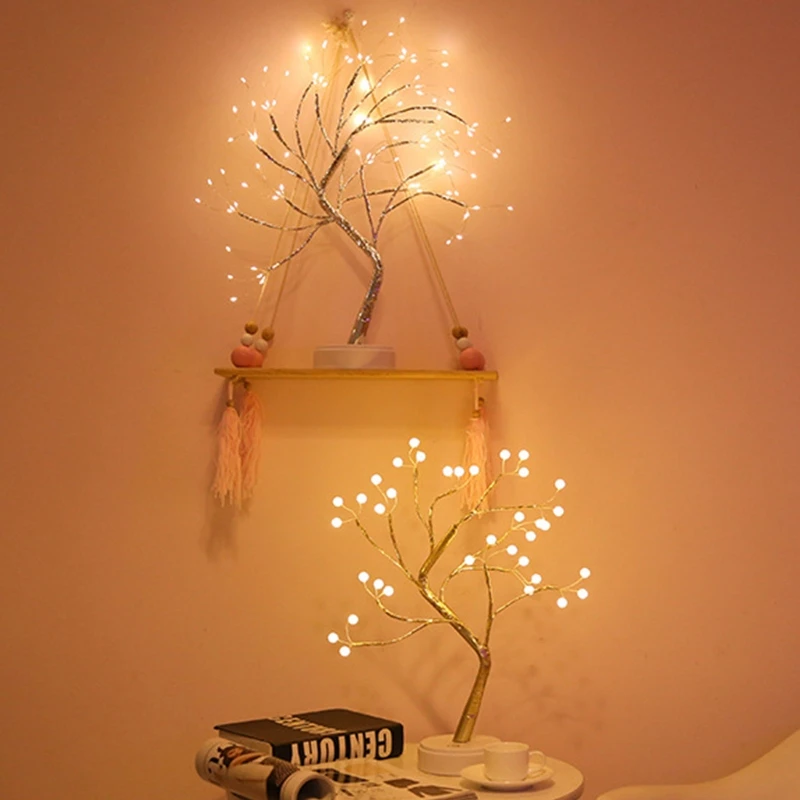 Светодиодная настольная лампа для деревьев бонсай 50 фунтов искусственная сделай