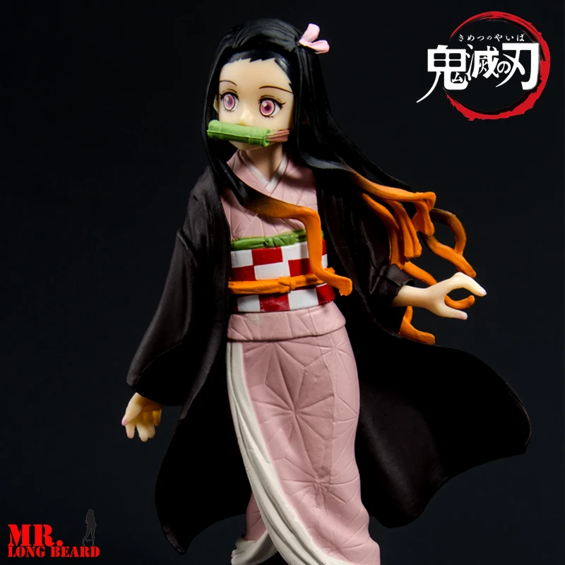 16 см 2 шт. аниме Demon Slayer Kimetsu no Yaiba фигурка Kamado Tanjirou Nezuko игрушки в форме воинов
