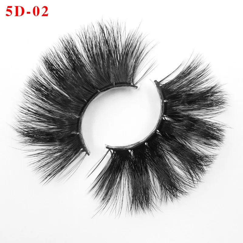 

10 Pairs25mm Soft Fluffy Faux Mink False Eyelashes Dramatic Long Lash Extension Natural Volume Beauty Handmade