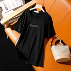 Летняя одежда 2021 г. в уличном стиле свободная футболка с короткими рукавами для женщин, модная повседневная женская дышащая футболка с горячими бриллиантами