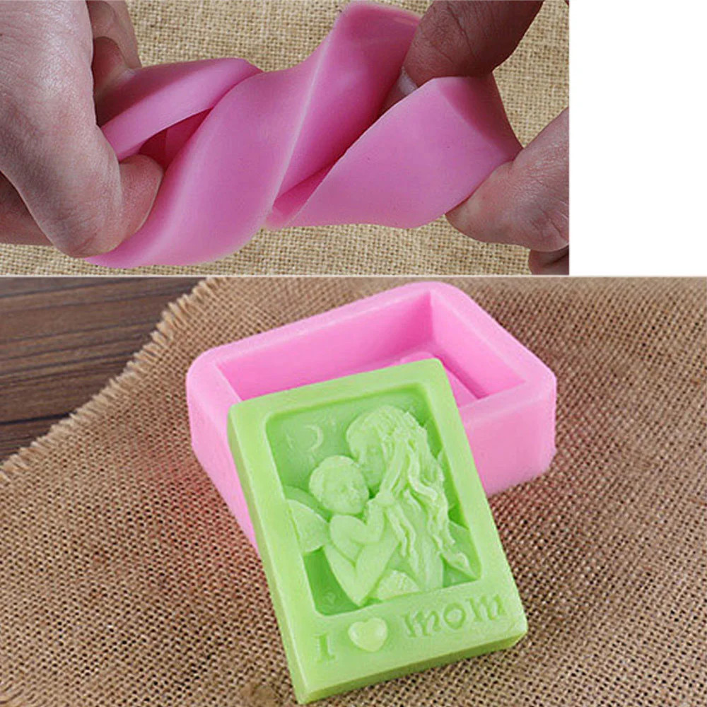 

Mother Holding Baby Love Mom Craft Silicone Soap Mold Craft DIY Molds Cake Baking Mold Mothers Day Gift