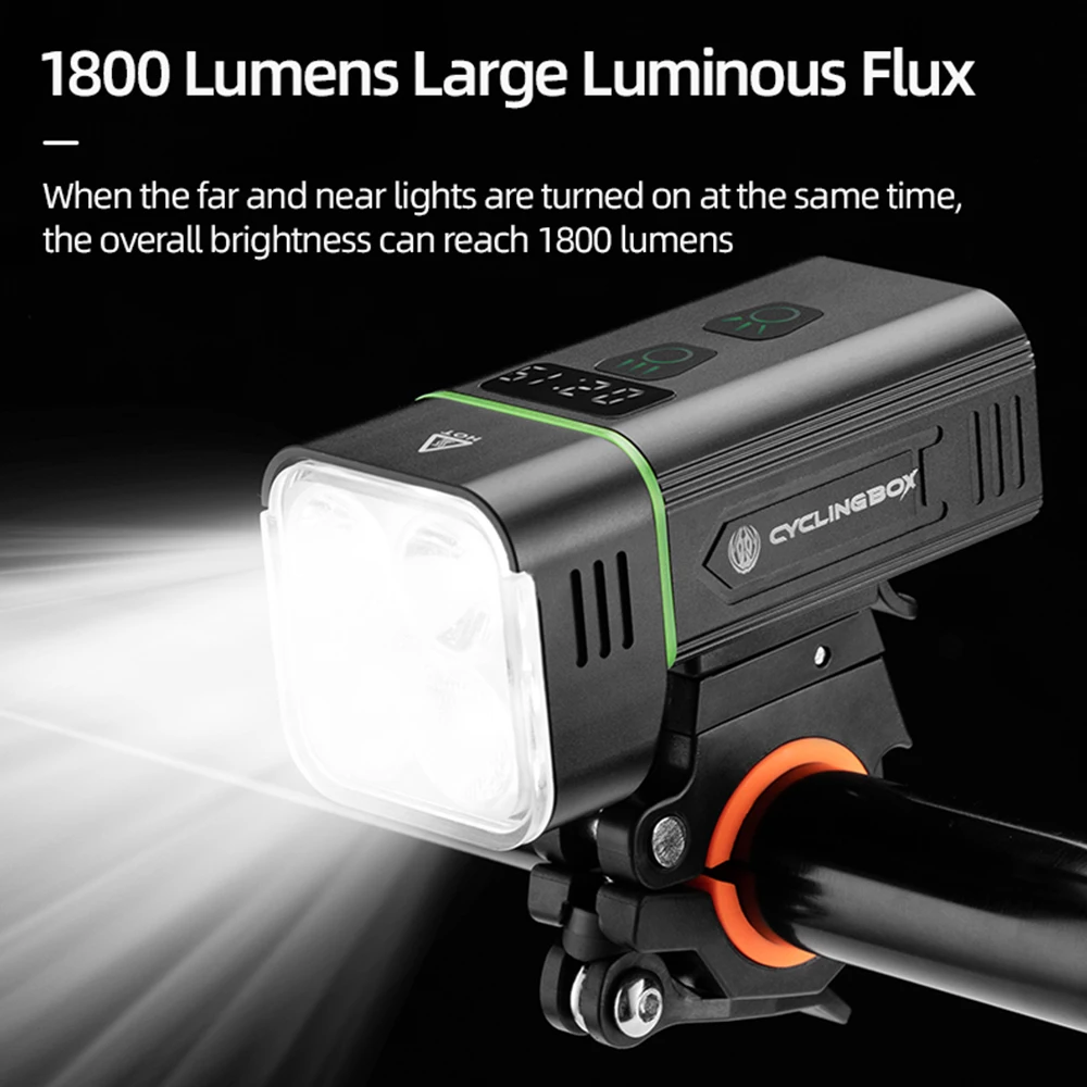 Bike Light IPX5 Waterproof USB LED 5000mAh MTB Bicycle Front Lamp Headlight Aluminum Ultralight Cycling Flashlight Accessories