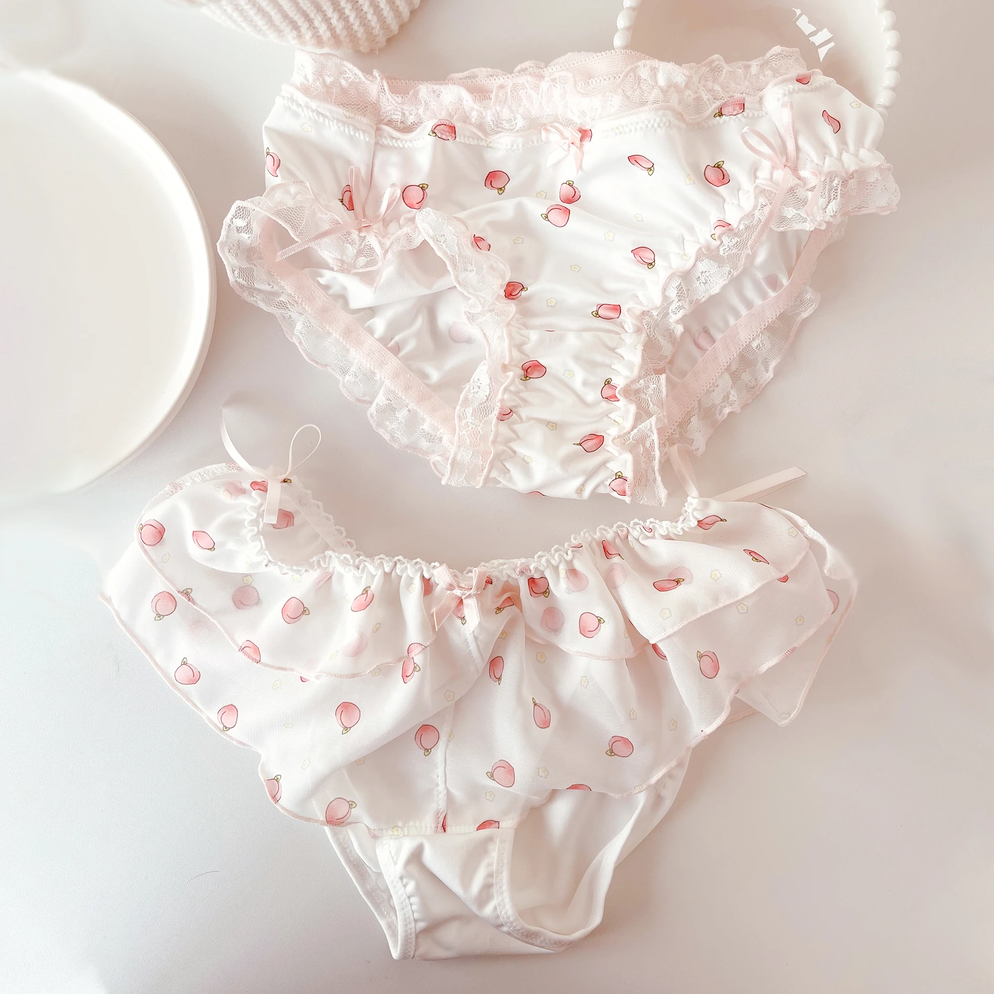 

Симпатичные сексуальные трусики с принтом, японские трусики с низкой талией из молочного волокна, милые сексуальные трусики, кружевные тру...