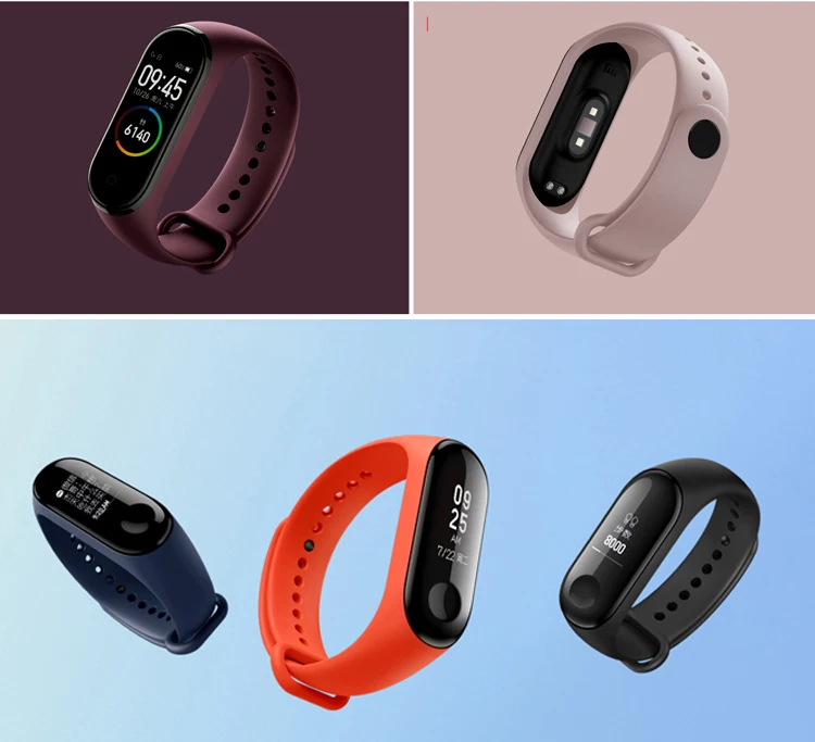 Силиконовый ремешок для Xiaomi Mi Band 4 3 сменные ремешки браслета аксессуары |