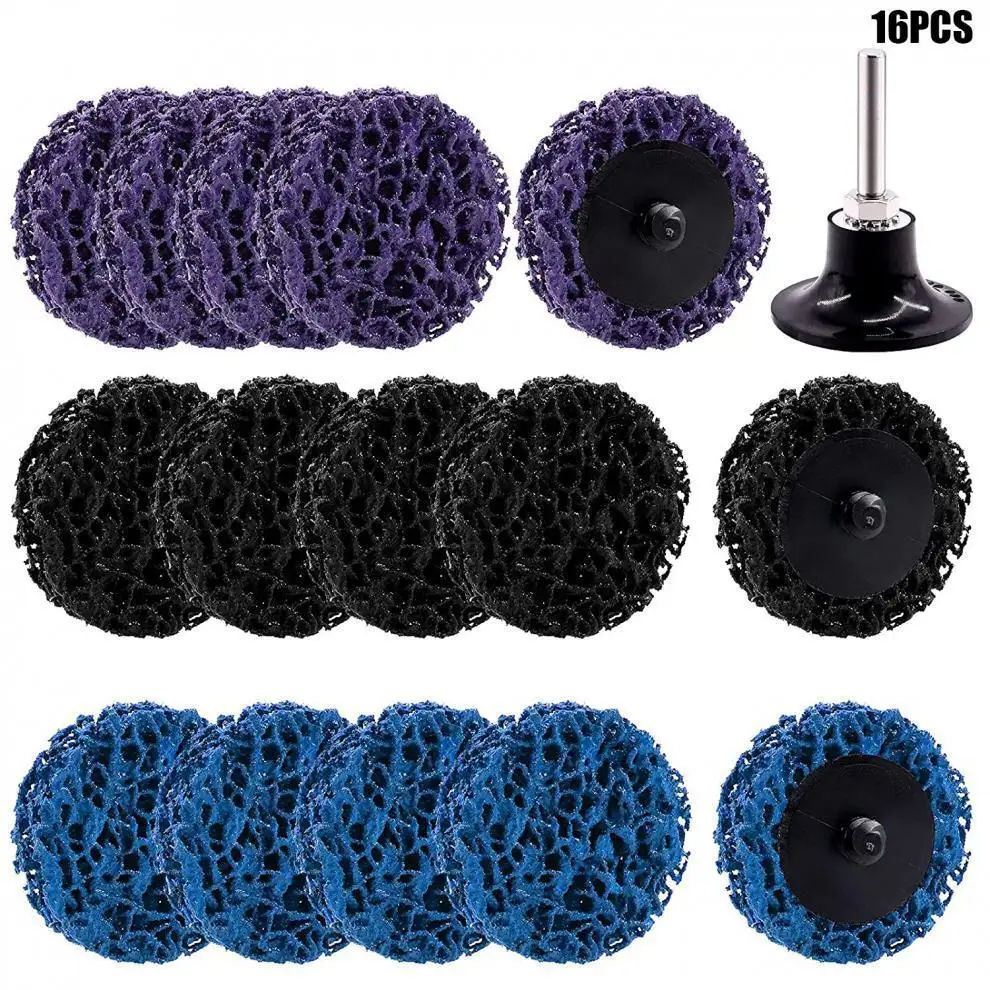 

16 шт./набор, УШМ для удаления краски, 2 дюйма, 3 цвета