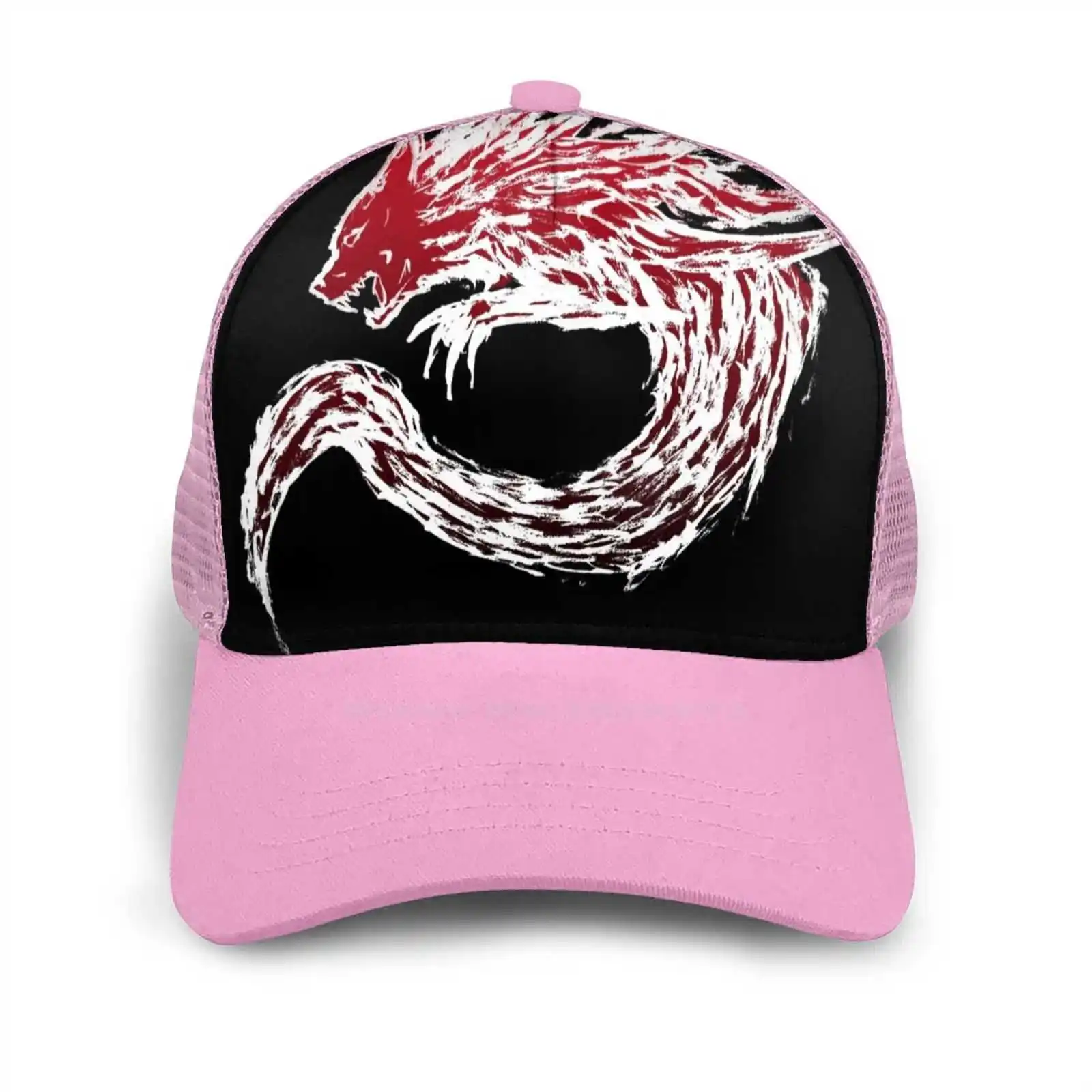 

Inugami Clan-красная/черная регулируемая фотография для мужчин и женщин, Мужская Волчья собака, японский Inugami Okami, Красная белая коготь Fang