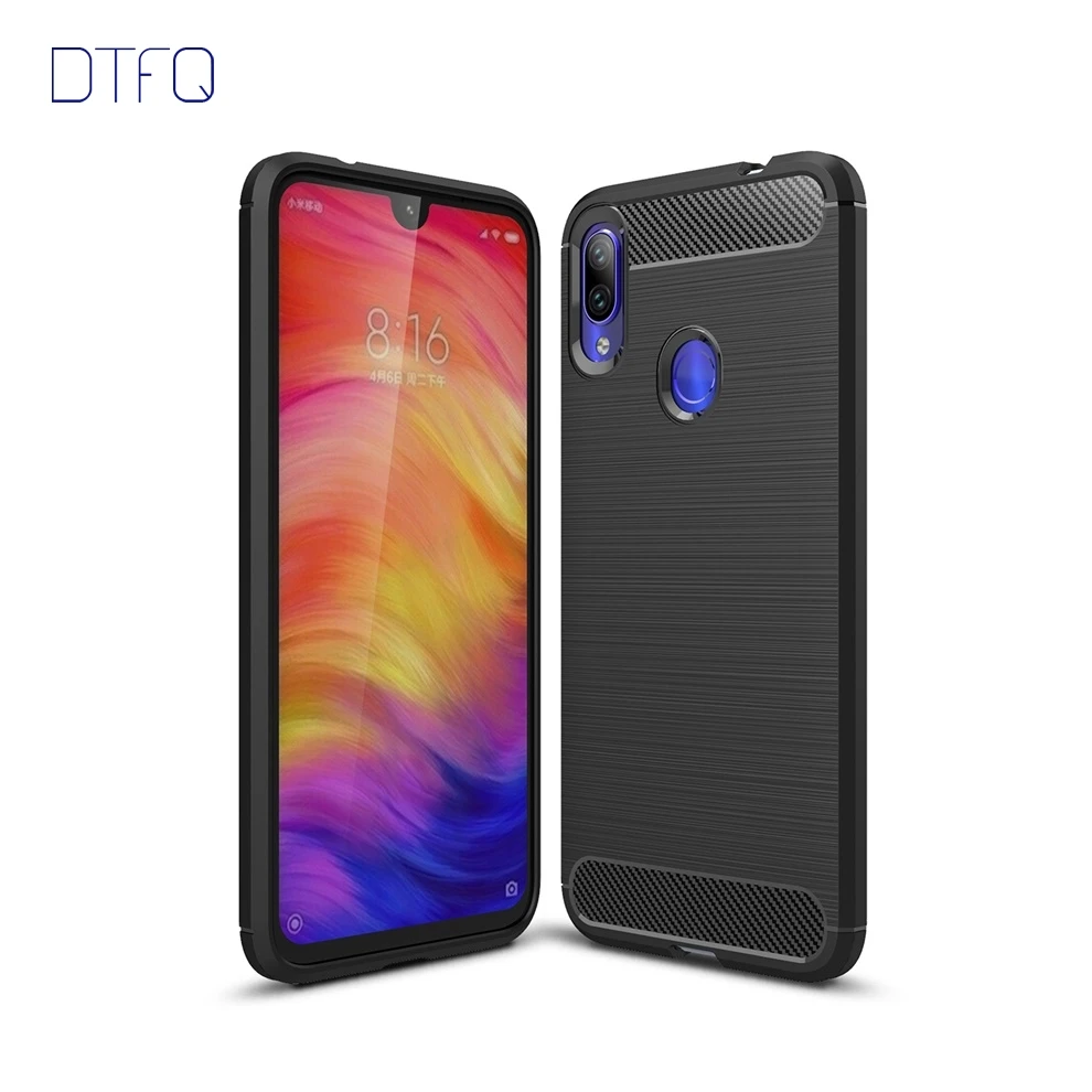 DTFQ чехол для Xiaomi Redmi Note 8 Pro 7 Мягкая силиконовая задняя крышка ТПУ противоударный 6