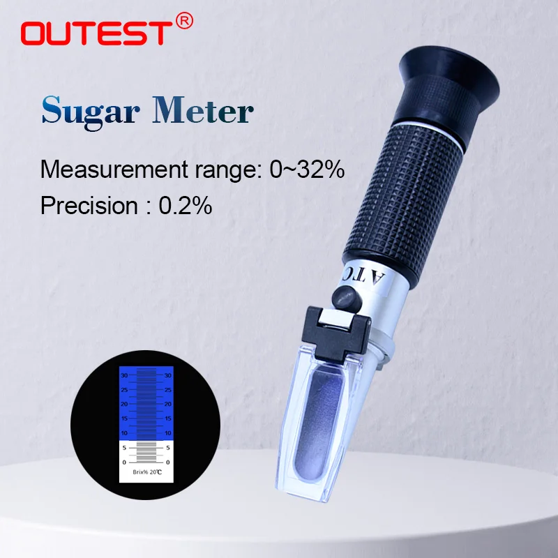 

Рефрактометр OU Brix 0 ~ 32%, оптический, для пищевых напитков, с содержанием ATC, RZ113, измеритель, ручной инструмент для тестирования