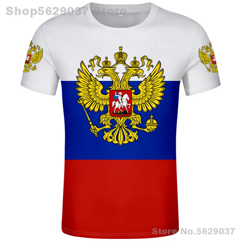 RUSSIA t shirt free custom made name number rus socialist t-shirt flag russian cccp ussr diy rossiyskaya ru soviet union clothes | Мужская