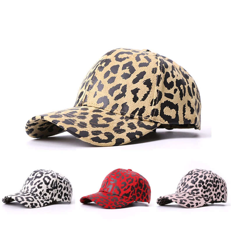 

Unisex Fashion New Leopard Print BasebaIl Cap For Women Men Brand Hats Sun Beach Spring And Summer Snapbacks Bone Chapeu Female