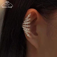 personalized full drill ear bone clip without pierced ear clip simple high end ear clip clip on earrings jewelry for women