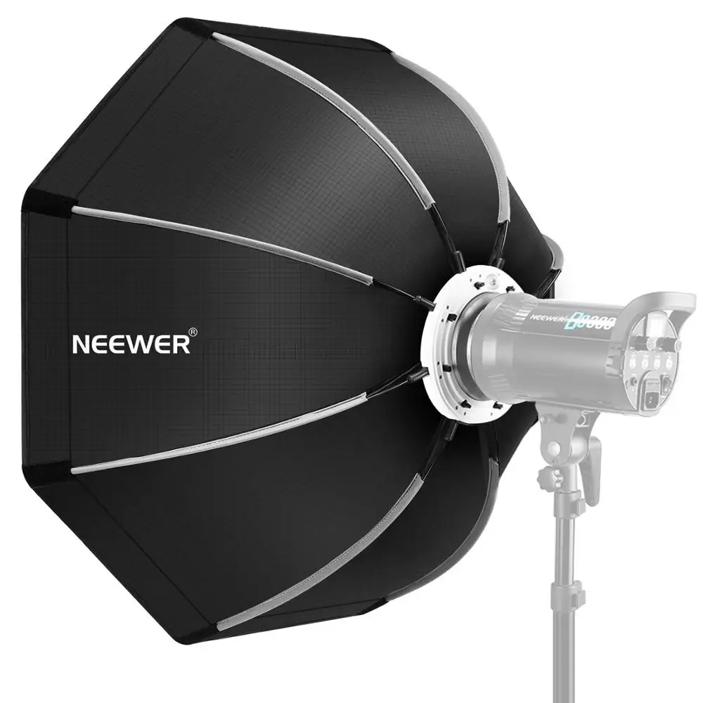 Складной восьмиугольный софтбокс Neewer 35,4 дюйма/90 см с креплением Bowens, чехол для Speedlite Studio
