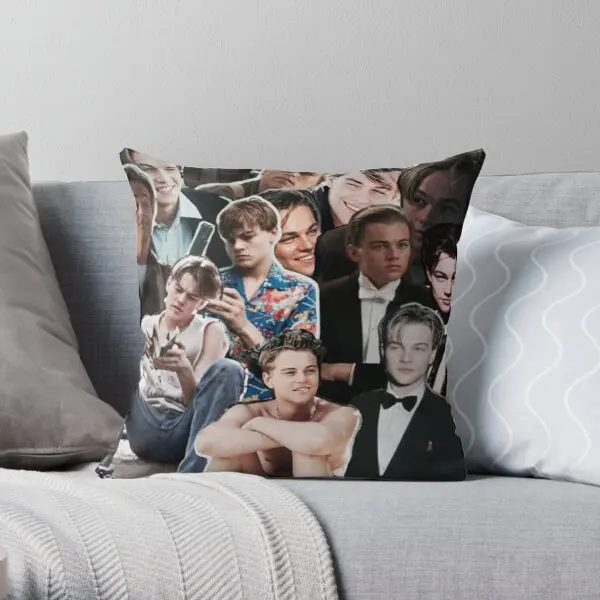 

Leonardo Dicaprio Collage Soft ative Throw Pillow Cover Print Pillow Case Waist Cushion Pillows NOT Included