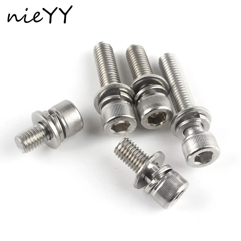 M3 M4 M5 M6 M8 M10 DIN912 304 Stainless Steel Hexagon Socket Head Cap Screws Inner Hex Bicycle Bolt Metric Thread | Обустройство дома