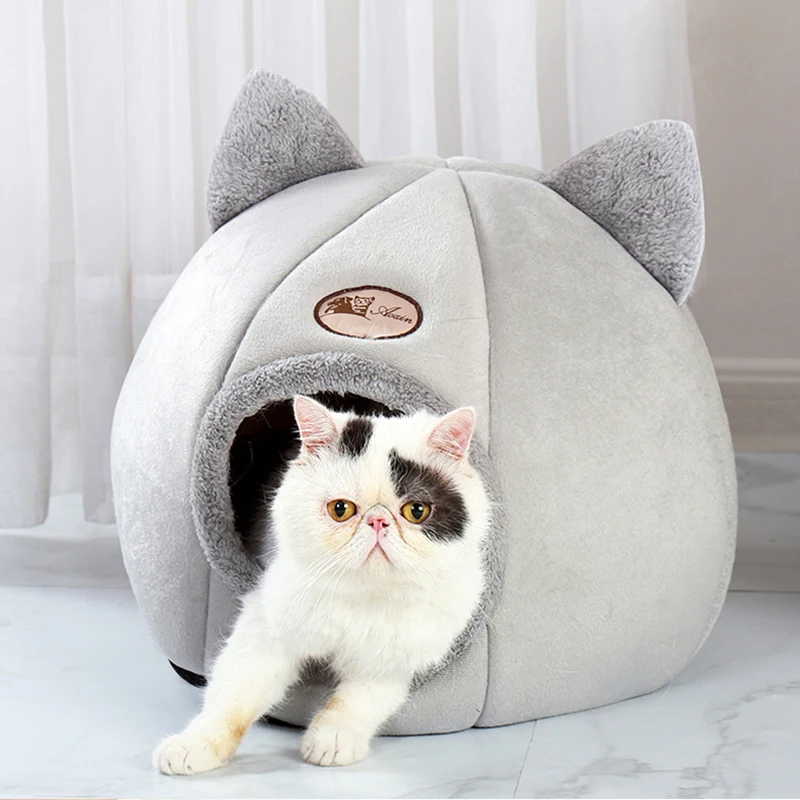 

Мягкий спальный мешок для кошек домик для собаки уютный стереоскопический круглый конур для домашних животных 3 размера безопасная машинна...