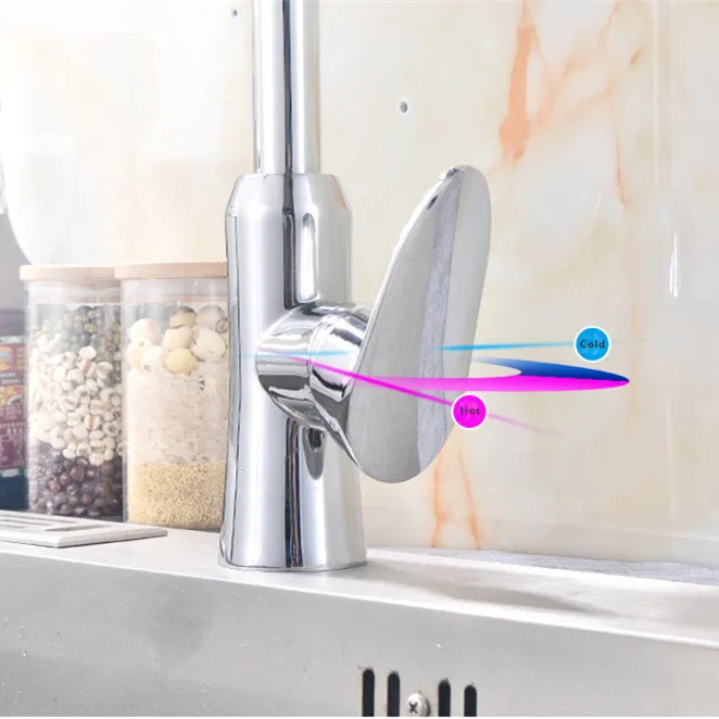 Senducs качественный латунный кухонный кран для раковины роскошный горячий