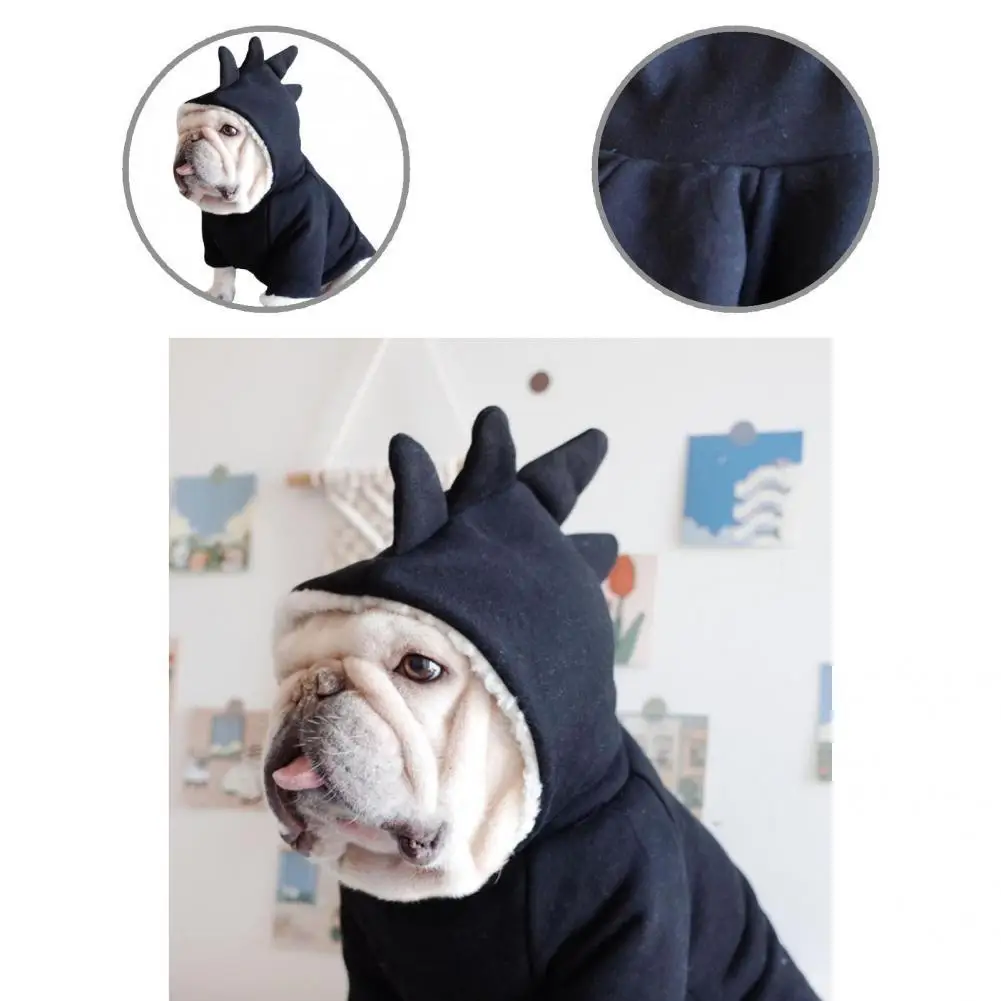 

Супер мягкое кашемировое теплое пальто с капюшоном на 2 ножки для домашних питомцев, украшение для путешествий