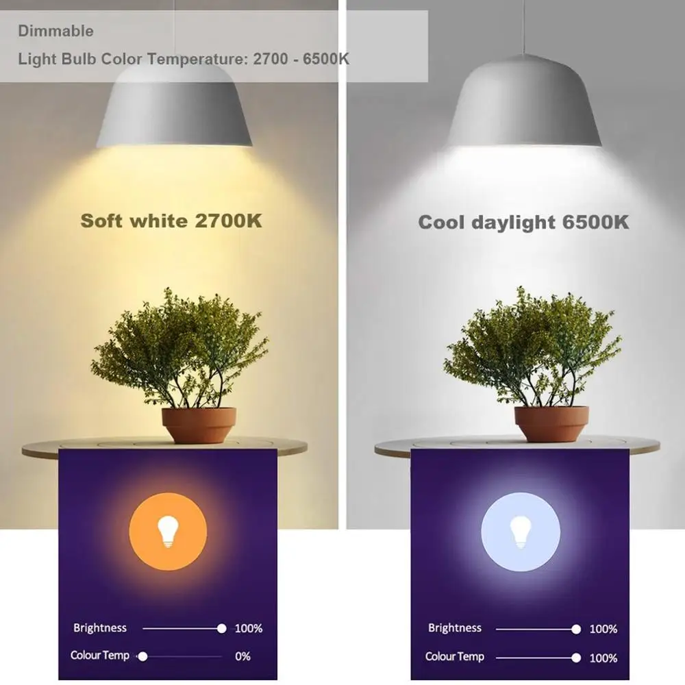 Intelligent Bulb WiFi Wireless Smart Home Lighting Lamp LED Change Color Light For Amazon ECHO Google IFTTT | Освещение