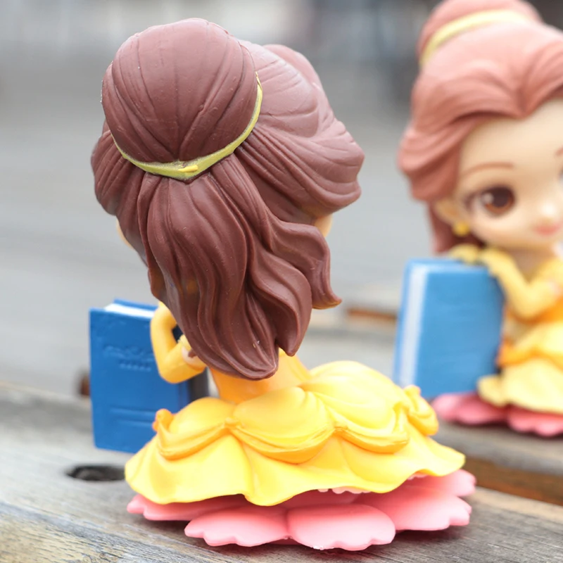 Disney 9 см Красота и с рисунком из мультфильма Красавица Чудовище Belle фигурку модель
