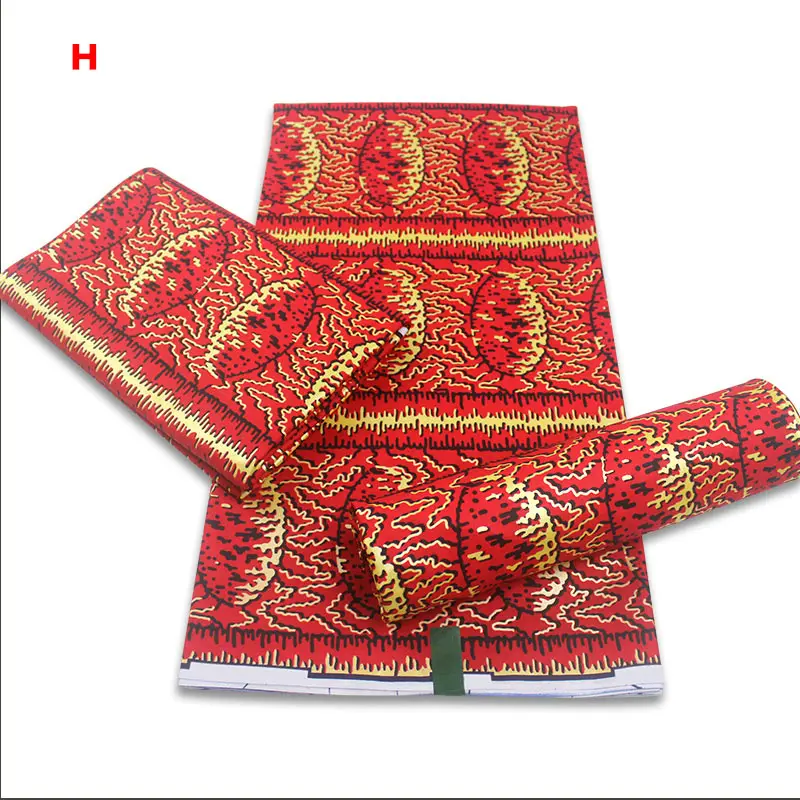 

Most Popular Fashion African Golden Wax Print Ankara Guarunteed Tissu Wax 6yards 100%Cotton Top African Wax Fabric F14-16