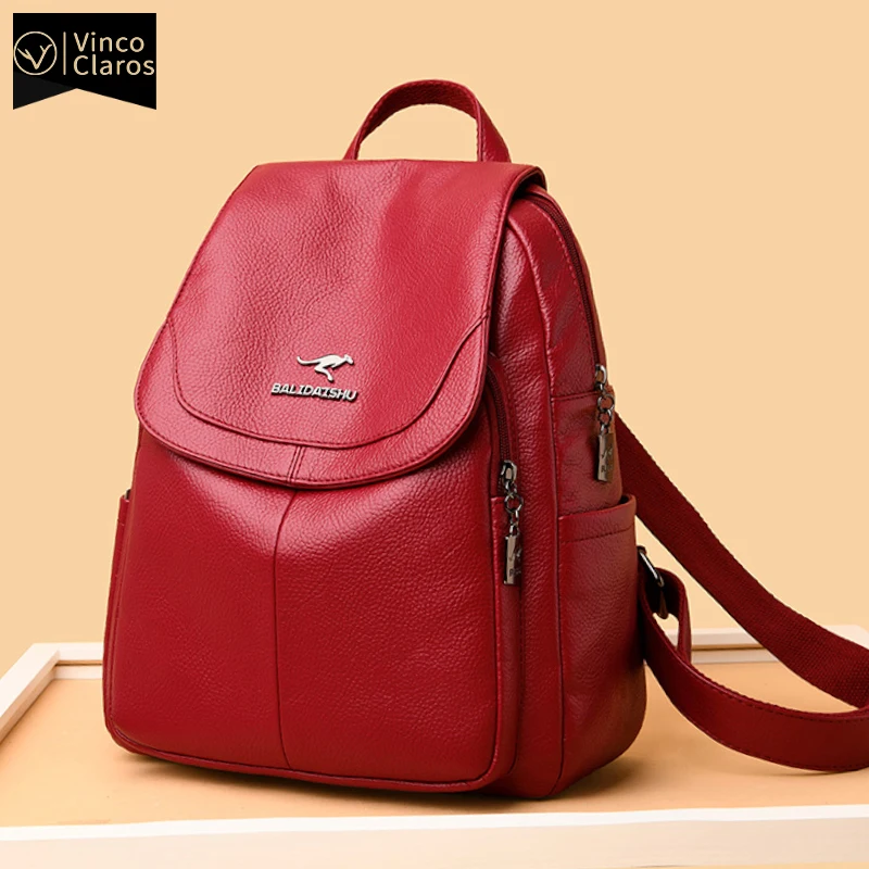 Высококачественный рюкзак из искусственной кожи Женский дорожный кошелек для