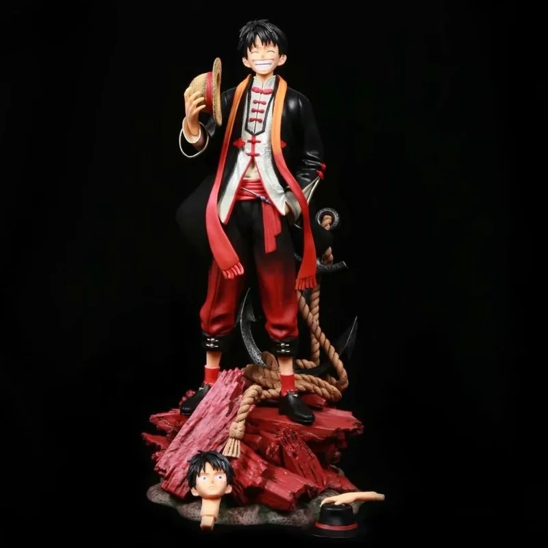 

Japan Anime One Piece Monkey D Luffy Chinese style Tang costume Ver. Action Figure Collection Model Toys Gifts PVC Statue 37CM