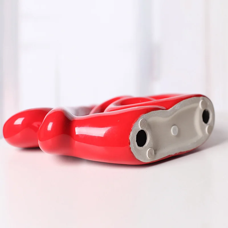 Украшение дома аксессуары красный керамический Настольный орнамент миниатюрный