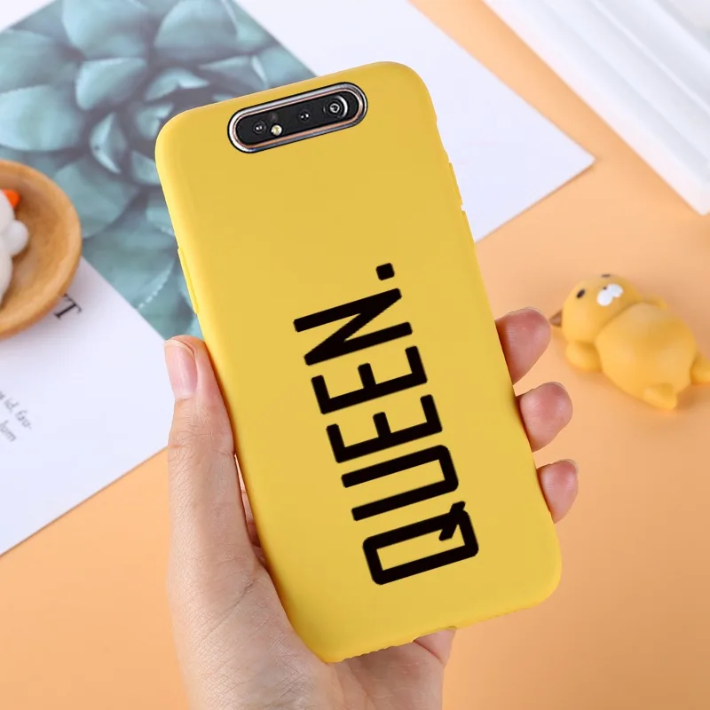 Yello ТПУ чехол для samsung Galaxy A80 силиконовый милый для samsung задняя крышка A 80 A805F A50 A70 A10 A20 A10S A40 протектор черный
