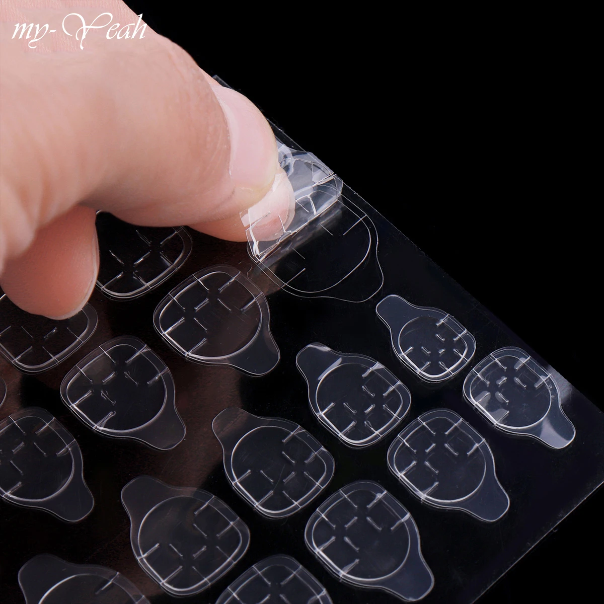 My Yeah Nail Art Гибкие прозрачные двухсторонние клейкие наклейки с лентами пальцев для