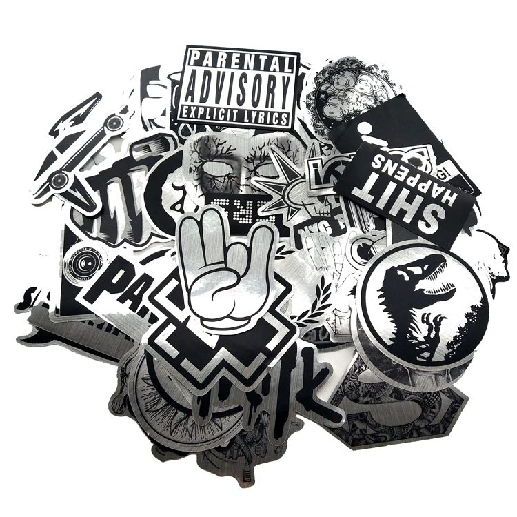 50 наклеек для чемодана на чемодан имитация металлической гитары наклейки