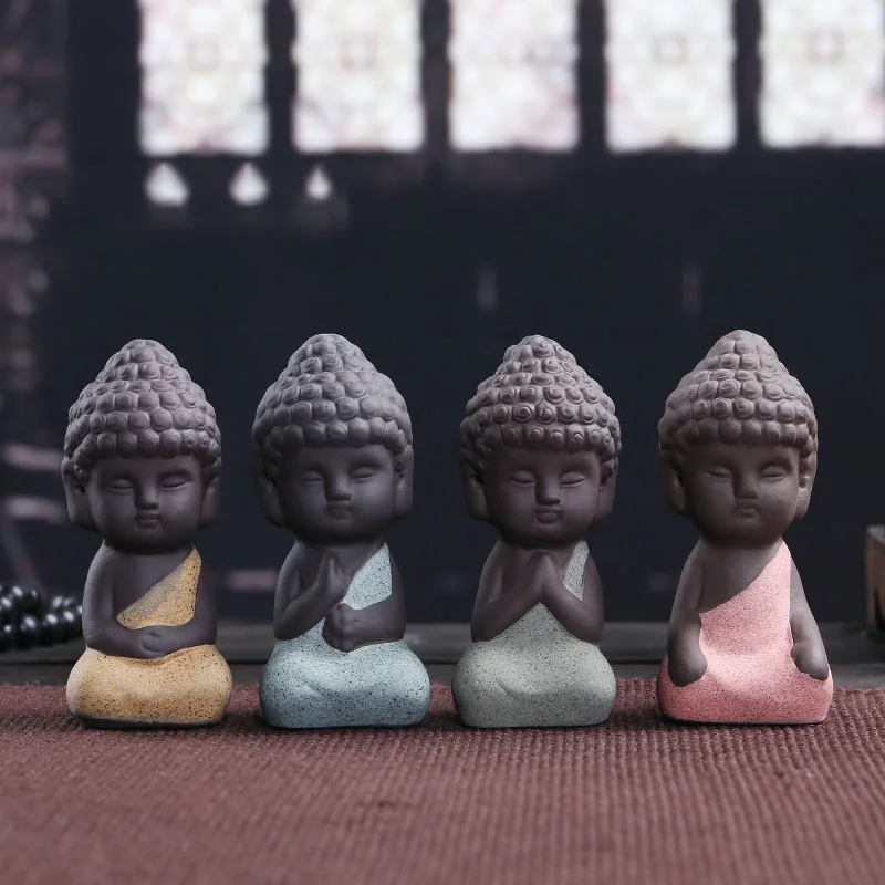 Китайский Цвет небольшой монахи Керамика из мультфильма Холодное сердце фигурки