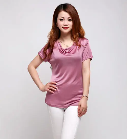 

2020 purple Women Short Sleeve Shirt Top Garment