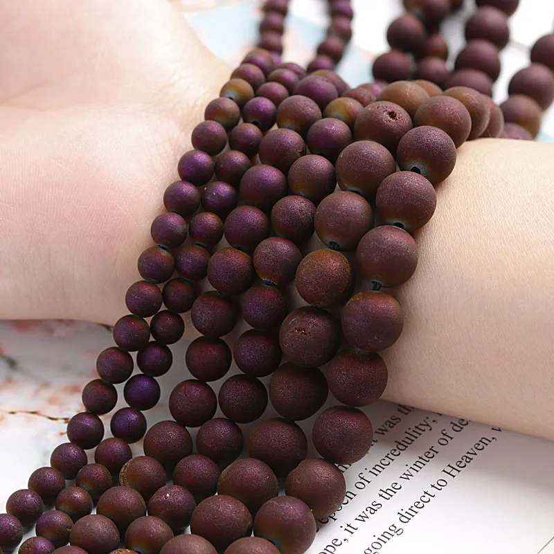 

Colorful Open Laughing Stone Beads Sparkling Gold Beads For Bracelet Necklace Beads Fit Diy Charms Beads Jewelry Making 6/8/10MM