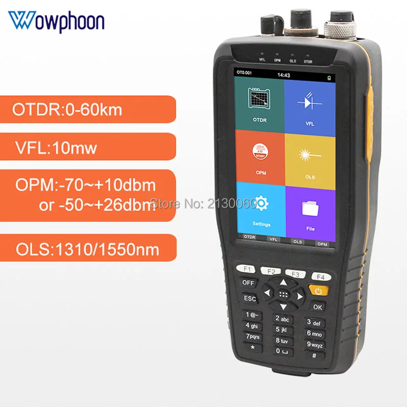 Новейший Интеллектуальный оптический рефлектометр TM290 OTDR 1310 1550nm 22/20dB с сенсорным