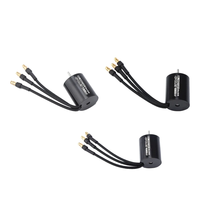 

Motor ESC Kit 2430 Motor 4P Sensorless Brushless Motor and 25A Brushless ESC for 1/16 1/18 RC Car Truck