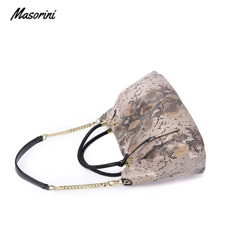 2020 Fashion Handbag Women Shoulder Bags Leather Female Tote Ladies Snake Print Sac Main | Багаж и сумки