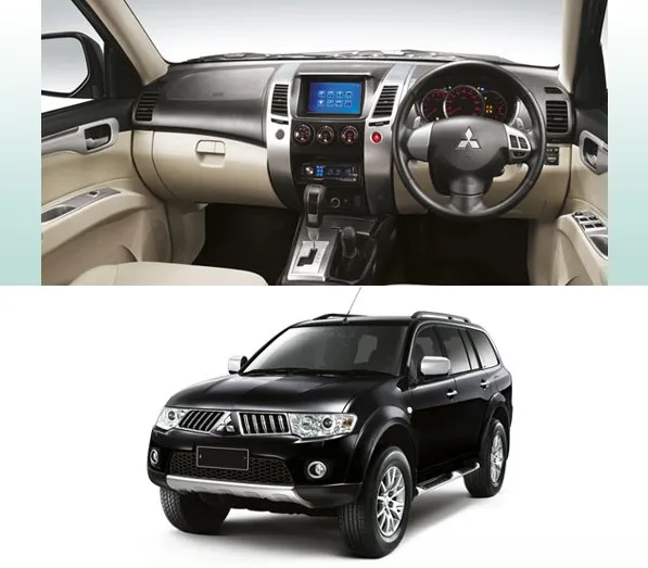 Автомобильный фасциас двойной Din аудио панель рамка комплект для Mitsubishi Pajero Sport 2009