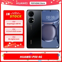 Version HUAWEI P50 Mobile Phone 6 5 Inch OLED 90Hz Screen HarmonyOS 2 0 Snapdragon 888 Octa Core 50MP Triple Camera NFC