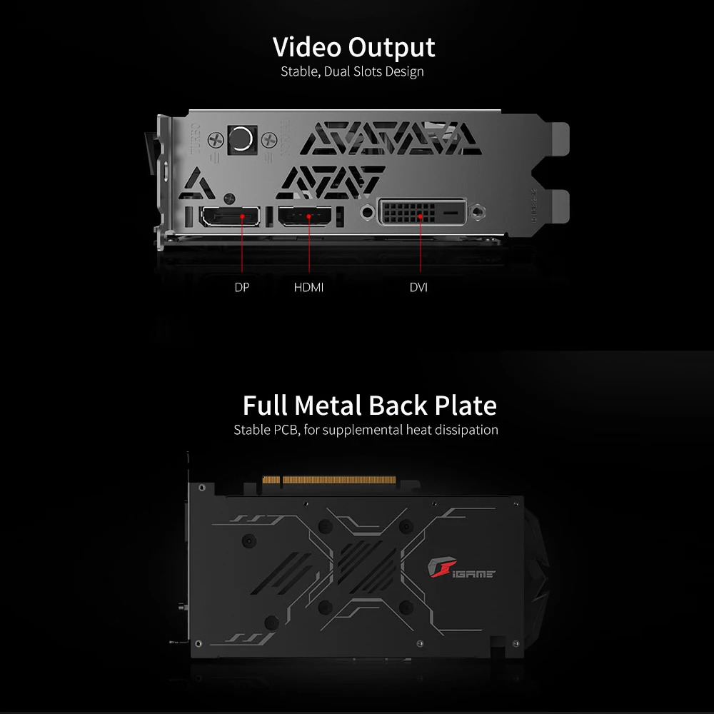 Красочная графическая карта iGame GeForce GTX 1650 SUPER Ultra OC 4G GDDR6 компьютерная игровая видеокарта
