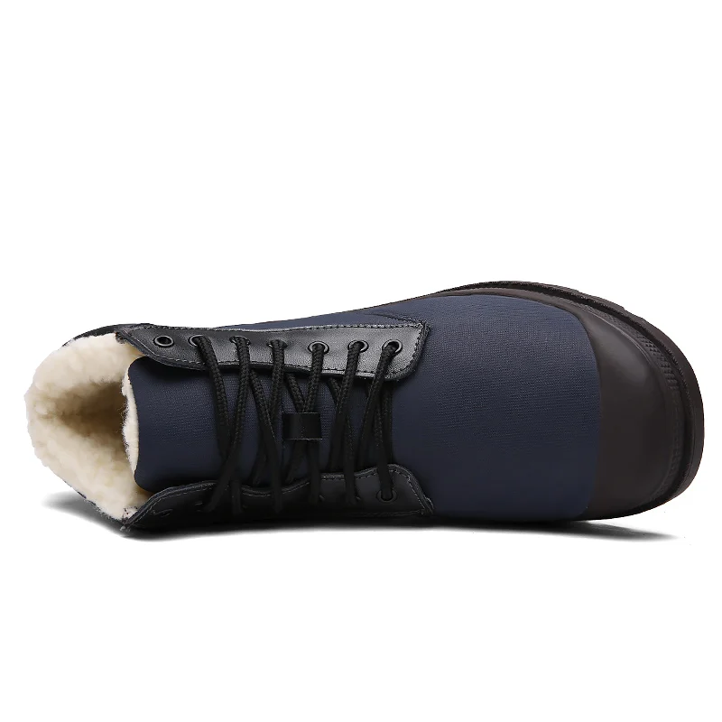 Snow boots men Plus Size 45 Men Ankle Boots Short Plush Warm Winter boots man Waterproof boots