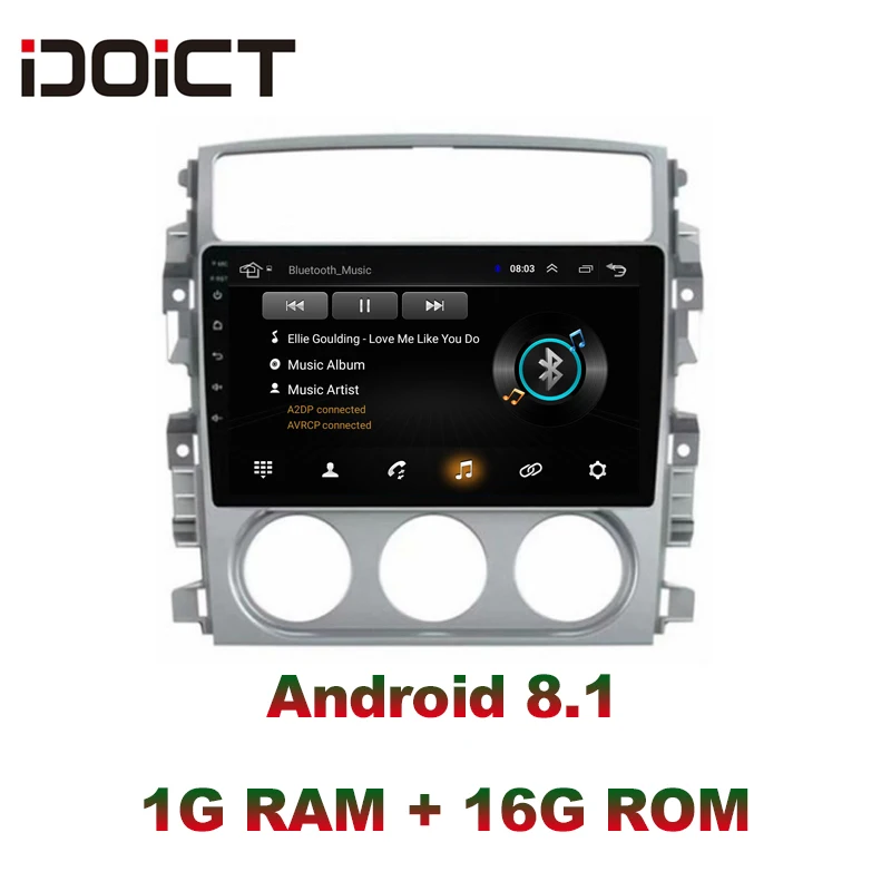 Автомобильный DVD плеер IDOICT Android 8 1 GPS навигация мультимедиа для Suzuki Liana radio 2007 2013